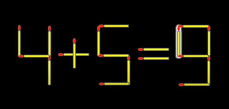 Thử tài IQ: Di chuyển một que diêm để 1+6=4 thành phép tính đúng - Ảnh 1.