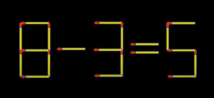 Thử tài IQ: Di chuyển một que diêm để 3+4=1 thành phép tính đúng - Ảnh 1.