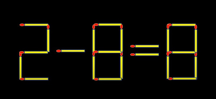 Thử tài IQ: Di chuyển một que diêm để 1+2=8 thành phép tính đúng - Ảnh 2.