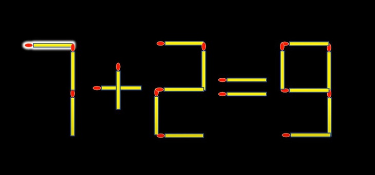 Thử tài IQ: Di chuyển một que diêm để 1+2=8 thành phép tính đúng - Ảnh 1.