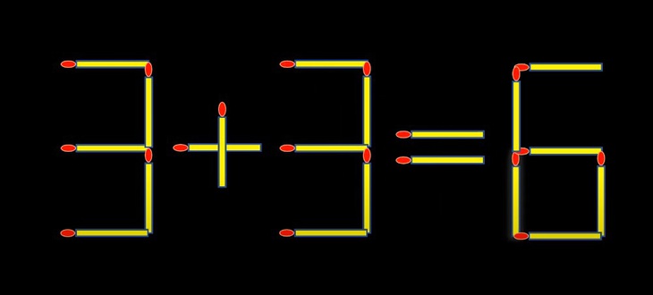 Thử tài IQ: Di chuyển một que diêm để 6-6=8 thành phép tính đúng - Ảnh 1.