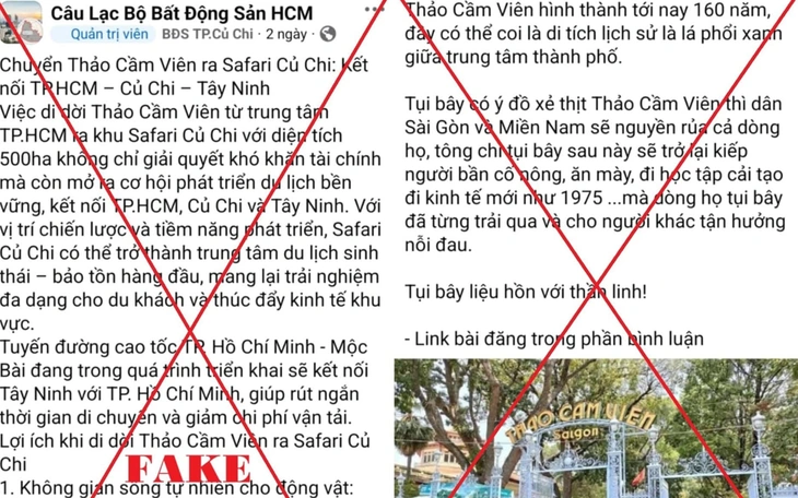 Dời Thảo cầm viên ra Safari Củ Chi là tin thất thiệt - Ảnh 1.