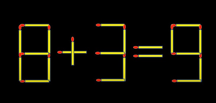 Thử tài IQ: Di chuyển một que diêm để 3-11=8 thành phép tính đúng - Ảnh 2.