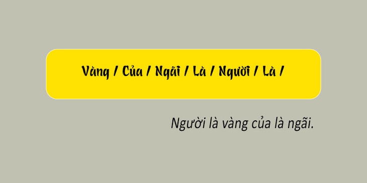 Thử tài tiếng Việt: Sắp xếp các từ sau thành câu có nghĩa (P148) - Ảnh 1.