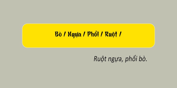 Thử tài tiếng Việt: Sắp xếp các từ sau thành câu có nghĩa (P148) - Ảnh 1.