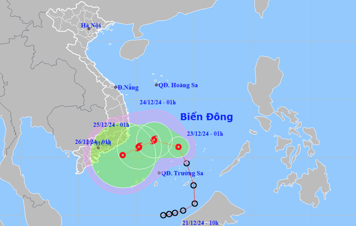 Áp thấp nhiệt đới trên Biển Đông khả năng mạnh lên thành bão số 10 - Ảnh 1.