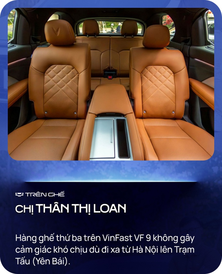 VinFast VF 9 qua lăng kính người ngồi ghế phụ: 'Ngồi đâu cũng thoải mái, ngay cả khi lên Trạm Tấu' - Ảnh 5.