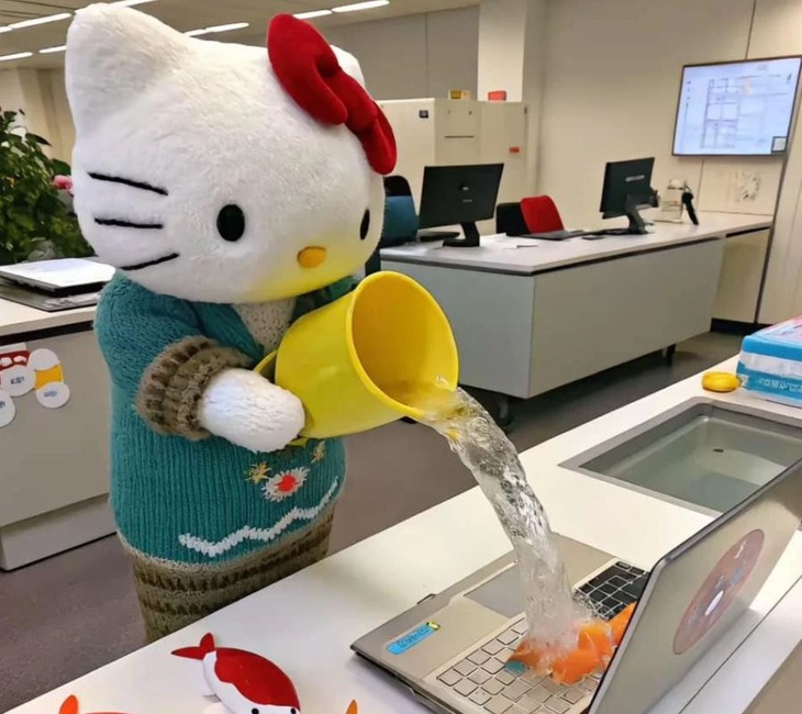 Meme 'Hello Kitty nổi loạn': người đồng cảm, người 'nổi khùng' - Ảnh 3.