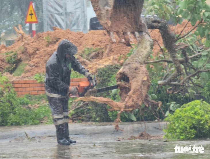 Xới tung quảng trường Phạm Văn Đồng thi công, bà con nói 'thấy đào là thấy Tết' - Ảnh 3.