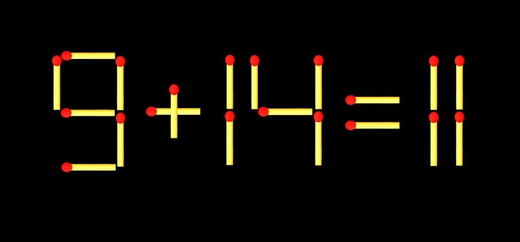 Thử tài IQ: Di chuyển một que diêm để 17+3=3 thành phép tính đúng - Ảnh 2.