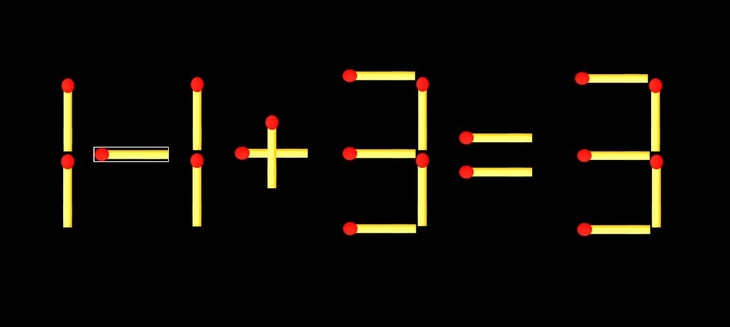 Thử tài IQ: Di chuyển một que diêm để 17+3=3 thành phép tính đúng - Ảnh 1.