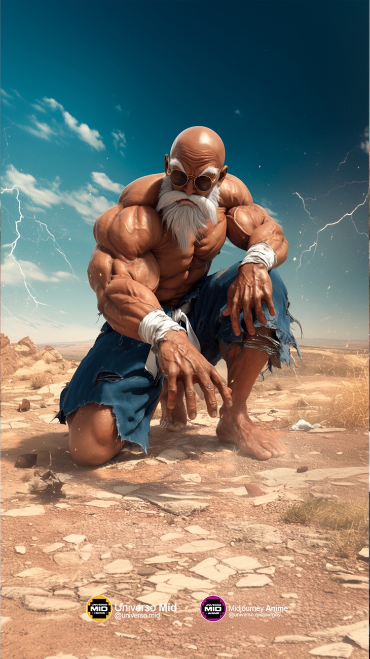 Master Roshi cực ngầu trong phiên bản live-action được tái hiện bằng AI - Ảnh 5.