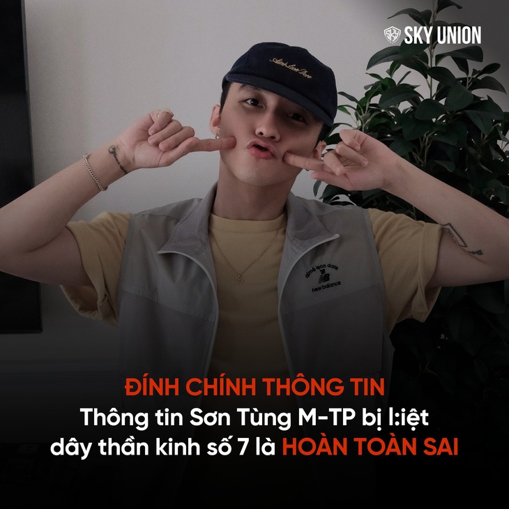 Thông tin Sơn Tùng bị liệt dây thần kinh số 7 là sai sự thật? - Ảnh 2.