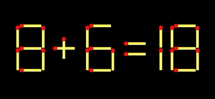 Thử tài IQ: Di chuyển một que diêm để 71+17=6 thành phép tính đúng - Ảnh 2.