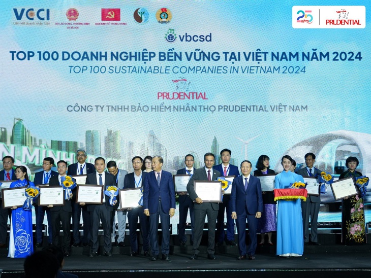 Prudential giữ vững vị thế top 'Doanh nghiệp bền vững tại Việt Nam' - Ảnh 1.