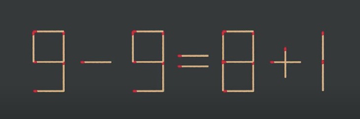 Thử tài IQ: Di chuyển một que diêm để 5-8=1+4 thành phép tính đúng- Ảnh 3.