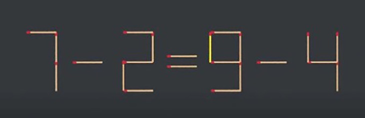 Thử tài IQ: Di chuyển một que diêm để 6-9=4 thành phép tính đúng- Ảnh 4.