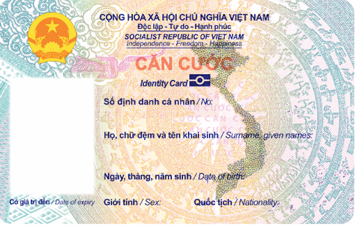 Mẫu căn cước mới đang được Bộ Công an lấy ý kiến - Ảnh: Bộ Công an