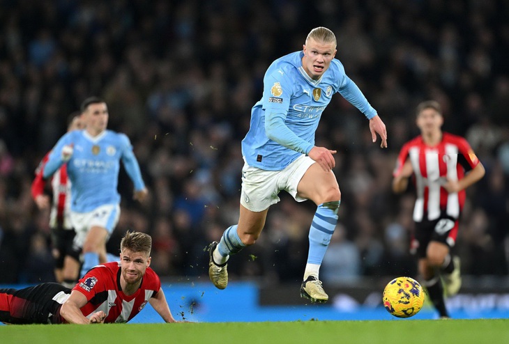 Erling Haaland sẽ tiếp tục tỏa sáng để mang về chiến thắng cho Man City? - Ảnh: REUTERS