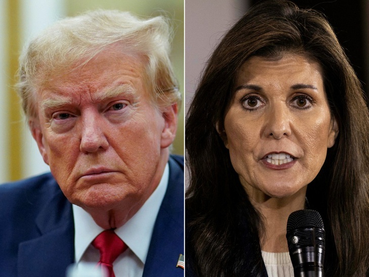 Bà Nikki Haley sẽ vẫn đeo bám cuộc cạnh tranh với cựu tổng thống Donald Trump - Ảnh: AFP