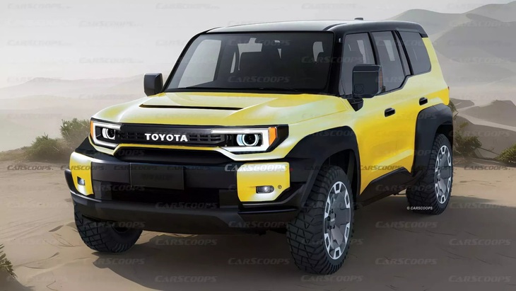 Phiên bản thu nhỏ chạy điện của Toyota Land Cruiser dự kiến đối đầu với 2 dòng SUV sang cũng theo đuổi phong cách off-road nam tính là mini Land Rover Defender và mini Mercedes-Benz G-Class - Ảnh: Carscoops