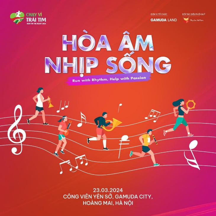 Với chủ đề &quot;Hòa âm nhịp sống&quot;, chương trình Chạy vì trái tim năm thứ 10 hứa hẹn đem đến những trải nghiệm khó quên cho tất cả mọi người