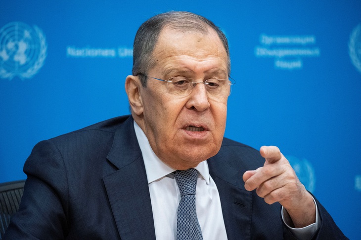 Ngoại trưởng Nga Sergey Lavrov - Ảnh: REUTERS