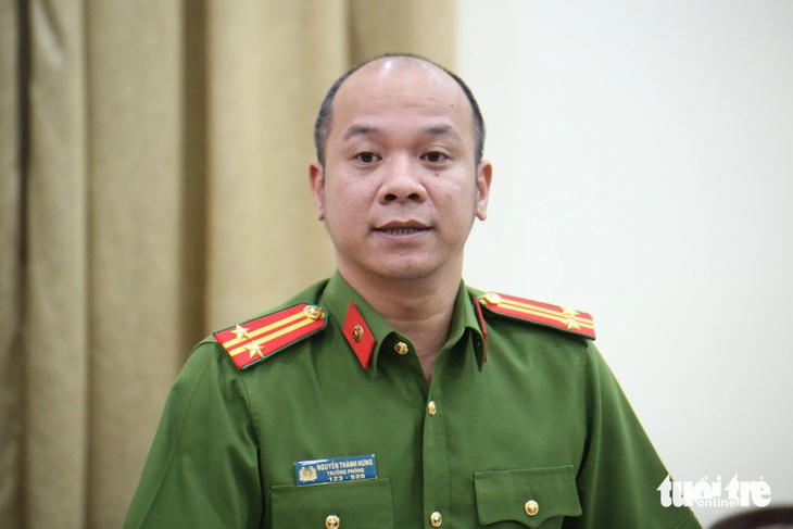 Người dân cần làm gì để cùng phòng chống trộm, cướp cuối năm- Ảnh 1. Trung tá Nguyễn Thành Hưng, trưởng Phòng Cảnh sát hình sự Công an TP.HCM, nhấn mạnh cuối năm tình hình tội phạm trộm, cướp diễn biến phức tạp - Ảnh: MINH HÒA