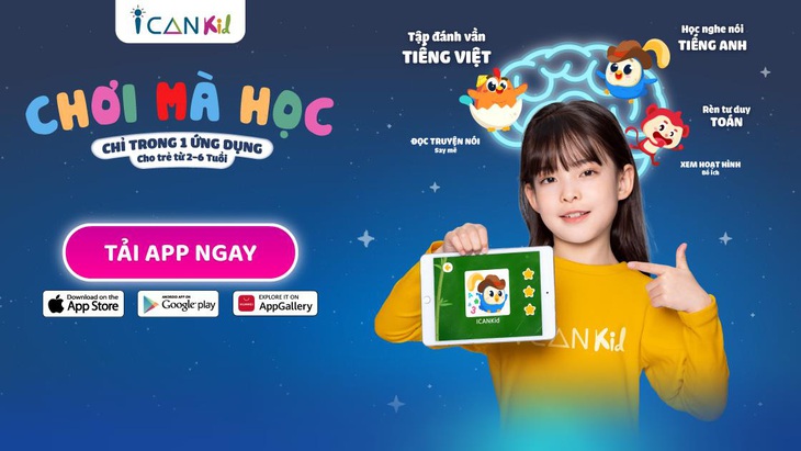 ICANKid dành cho trẻ từ 2 – 6 tuổi