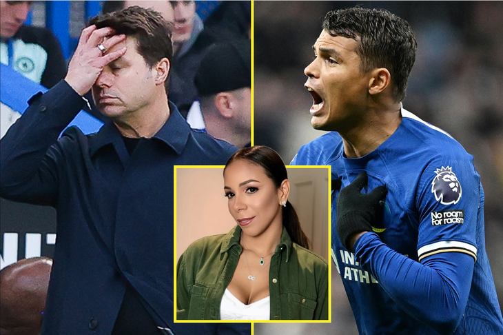 Mối quan hệ giữa Thiago Silva (phải) và HLV Pochettino ở Chelsea bị rạn nứt vì vợ - Ảnh: GETTY