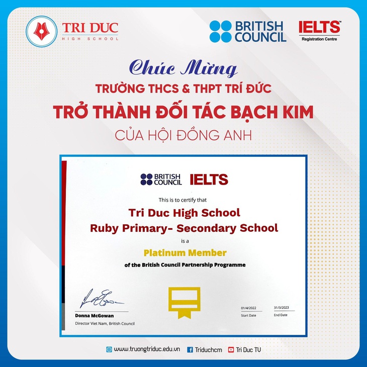 Một trường phổ thông ở TP.HCM dạy IELTS ngay tại trường- Ảnh 4.