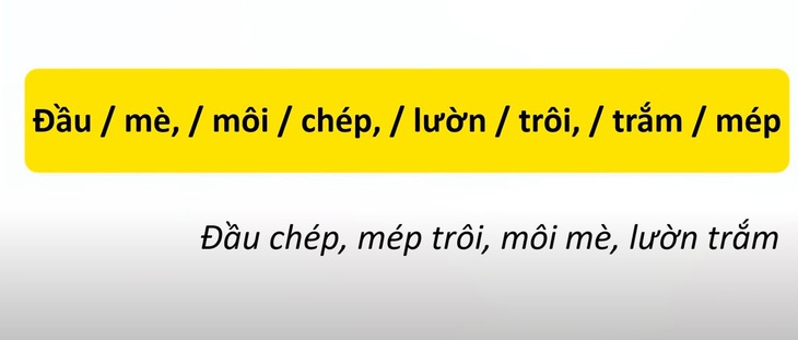 Thử tài tiếng Việt: Sắp xếp các từ sau thành câu có nghĩa (P28)- Ảnh 2.