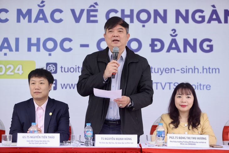 TS Nguyễn Mạnh Hùng, Vụ Giáo dục đại học, Bộ Giáo dục và Đào tạo - Ảnh: NGUYỄN KHÁNH