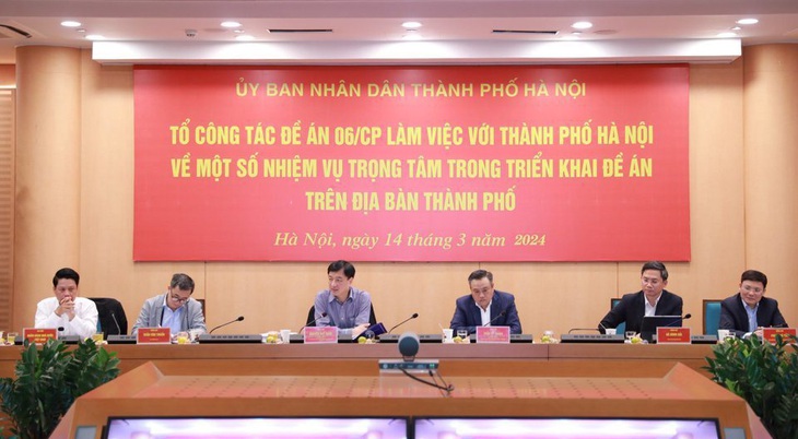 Toàn cảnh phiên họp - Ảnh: UBND TP Hà Nội 