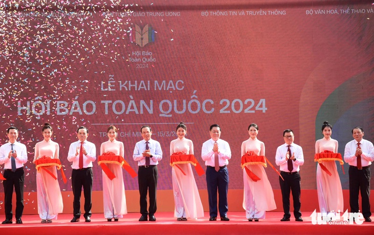 Khai mạc Hội báo toàn quốc 2024 - Ảnh: QUANG ĐỊNH