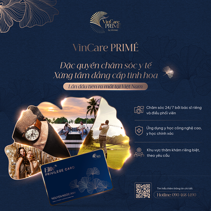 Đặc quyền VinCare PRIME dành cho thành viên - Ảnh: Đ.H.