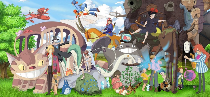 Các nhân vật của Studio Ghibli. 