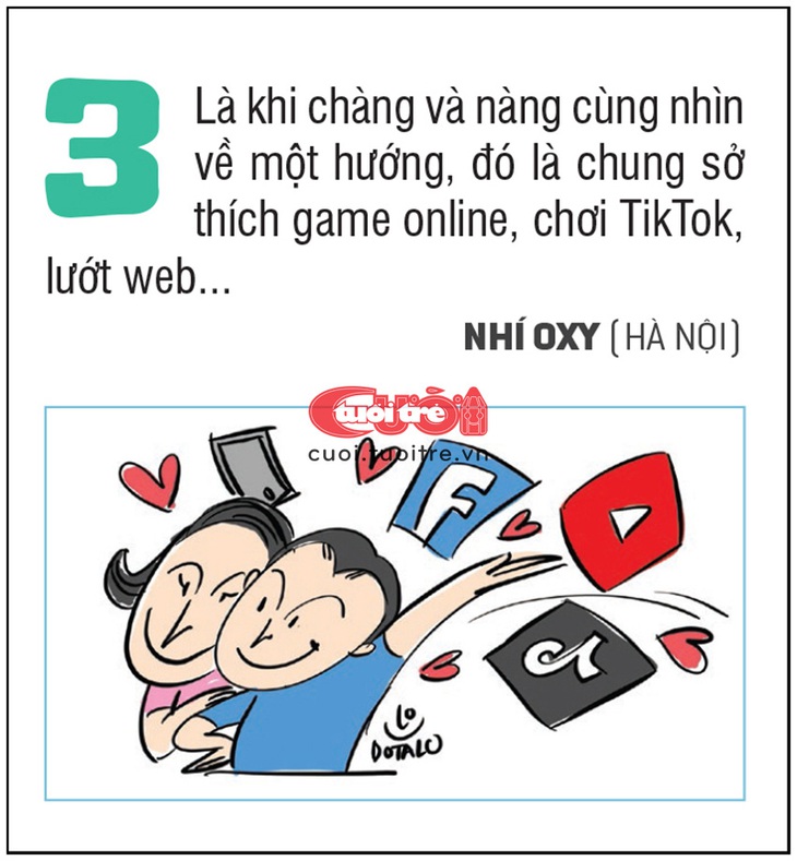 Là khi chàng và nàng cùng nhìn về một hướng...