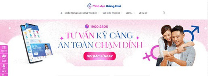 Website Tình dục thông thái với nhiều tính năng hỗ trợ việc tìm kiếm thông tin về sức khỏe cho mọi người