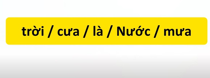 Thử tài tiếng Việt: Sắp xếp các từ sau thành câu có nghĩa (P48)- Ảnh 1.