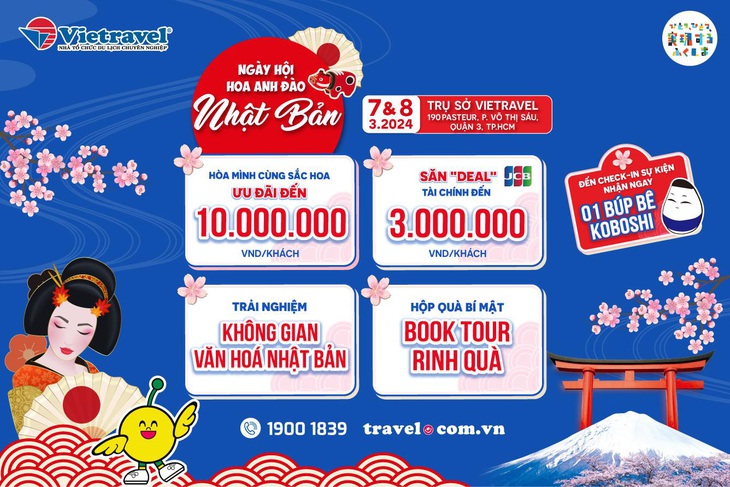 Khám phá ‘Ngày hội hoa Anh Đào Nhật Bản 2024' cùng Vietravel- Ảnh 2.