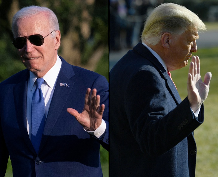 Tổng thống Mỹ Joe Biden &quot;tấn công&quot; cựu tổng thống Donald Trump trước thềm Siêu thứ ba, ngày 5-3 - Ảnh: AFP