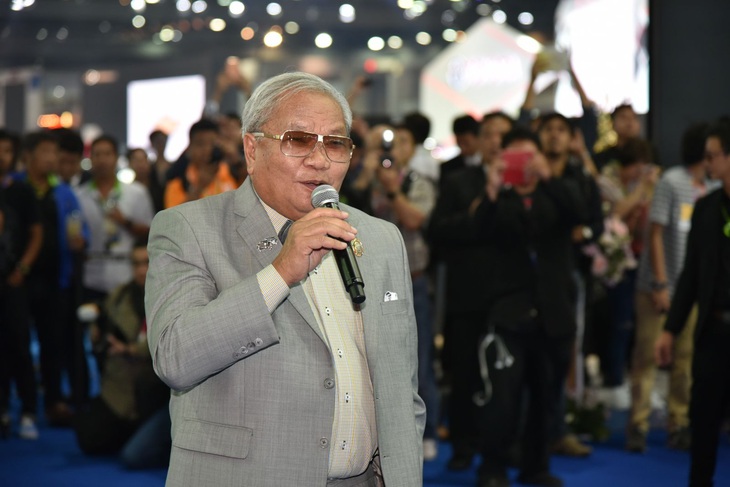 Tiến sĩ Prachin Eamlumnow, người sáng lập BIMS, được mệnh danh là &quot;King of the Motorshow&quot; (Vua triển lãm ô tô) - Ảnh: GPI