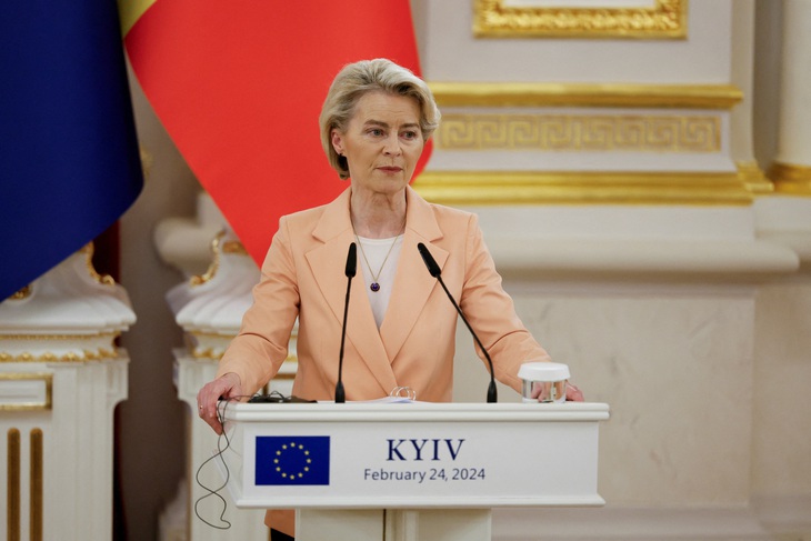 Chủ tịch Ủy ban châu Âu Ursula von der Leyen - Ảnh: REUTERS 