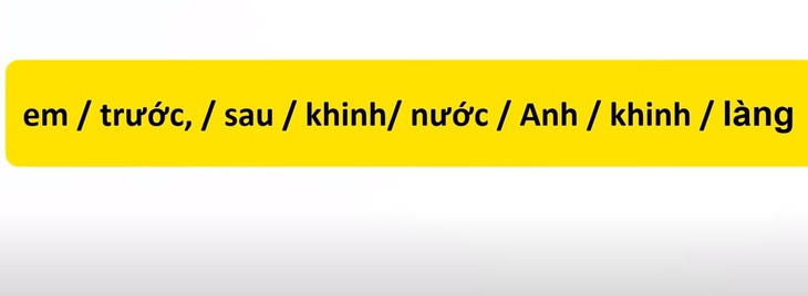 Thử tài tiếng Việt: Sắp xếp các từ sau thành câu có nghĩa (P50)- Ảnh 3.