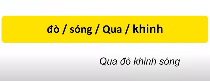 Thử tài tiếng Việt: Sắp xếp các từ sau thành câu có nghĩa (P49)- Ảnh 4.