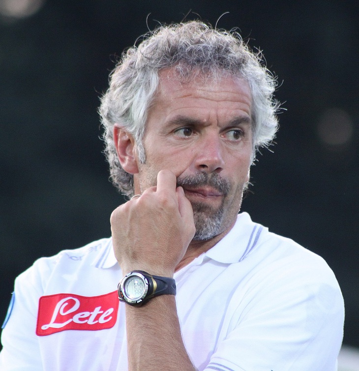 HLV Roberto Donadoni khi dẫn dắt Napoli năm 2009 - Ảnh: NAPOLI FC