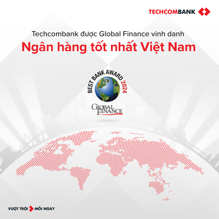 Techcombank được Global Finance vinh danh là Ngân hàng tốt nhất Việt Nam