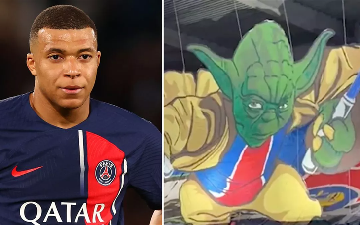 Cổ động viên PSG đã "Mbappe hóa" nhân vật Yoda trong Star Wars