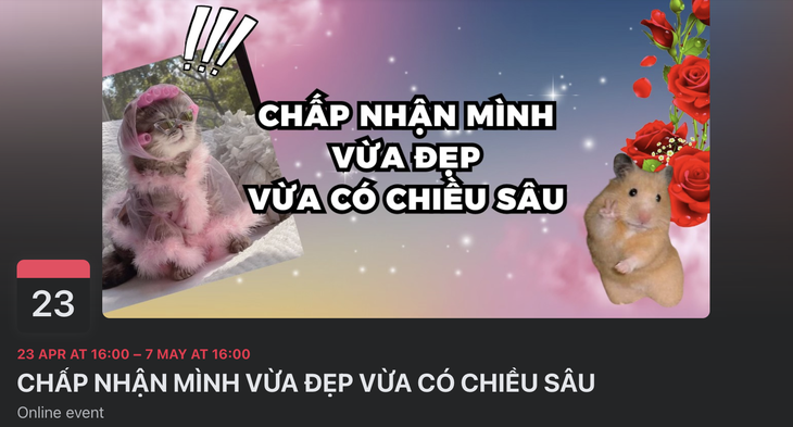 Hình ảnh ngô nghê, câu chữ hài hước... là những thứ thu hút người tham gia vào các sự kiện vô tri. (Ảnh chụp màn hình) 